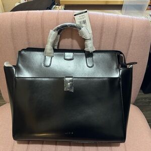 Lodis Black Leather briefcase or Travel Bag
